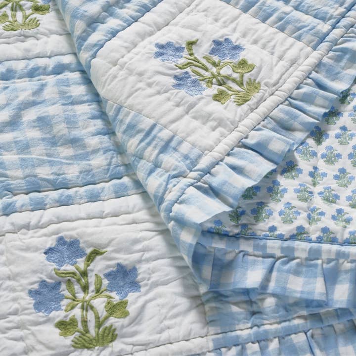 Trudie - Wholesale Throw blanket - Dorothy Embroidered Quilted Throw4