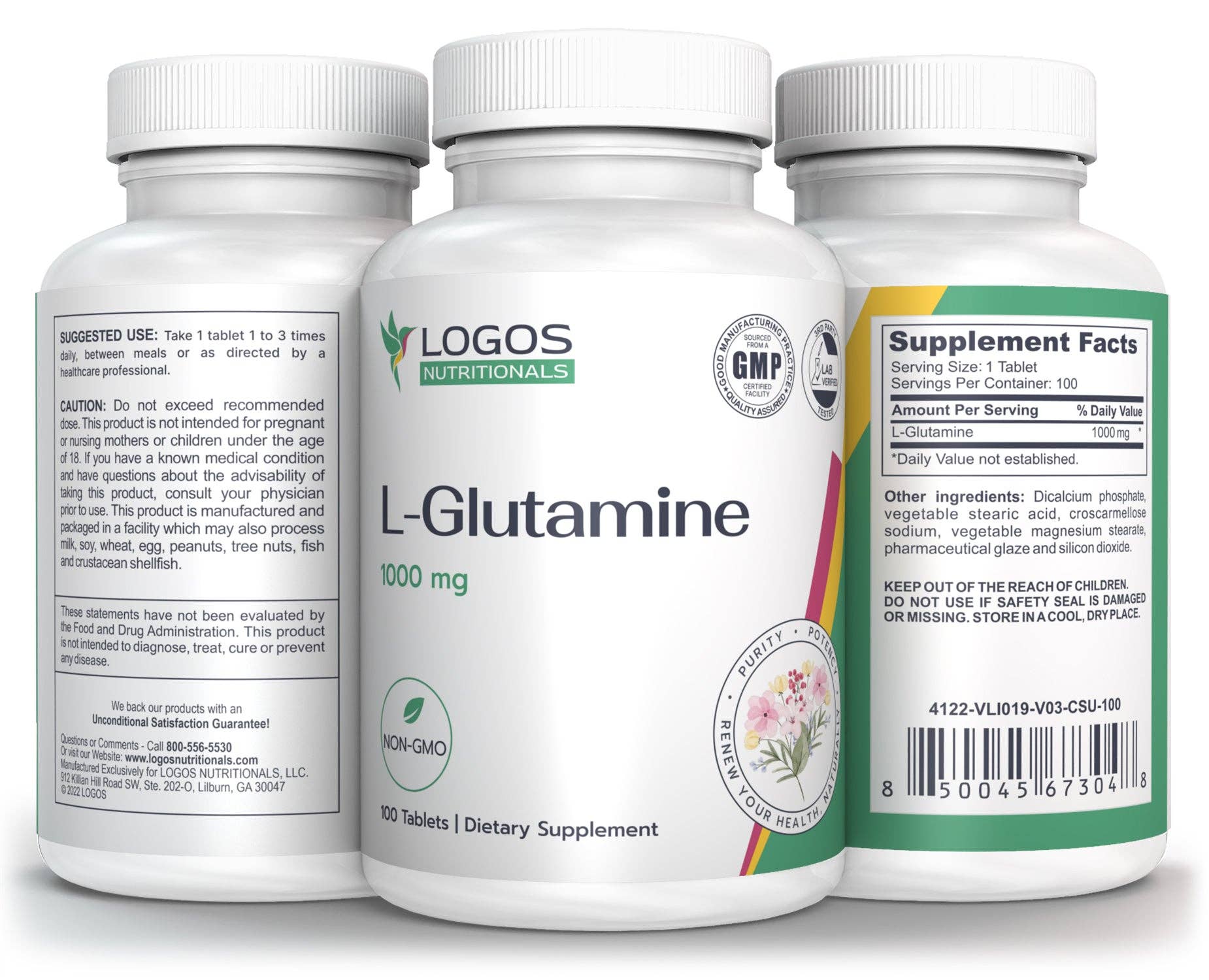 Logos Nutritionals, LLC – wholesale Oral supplement/vitamin – L-Glutamine0