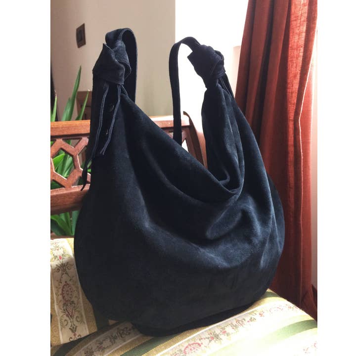 BBagdesign - Wholesale Shoulder Bag - Women's - Black suede bag