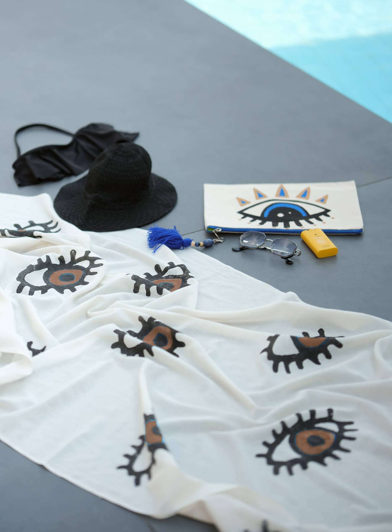 Moa – Engroshandel Strandhåndklæde – Evil Eye strandhåndklæde9