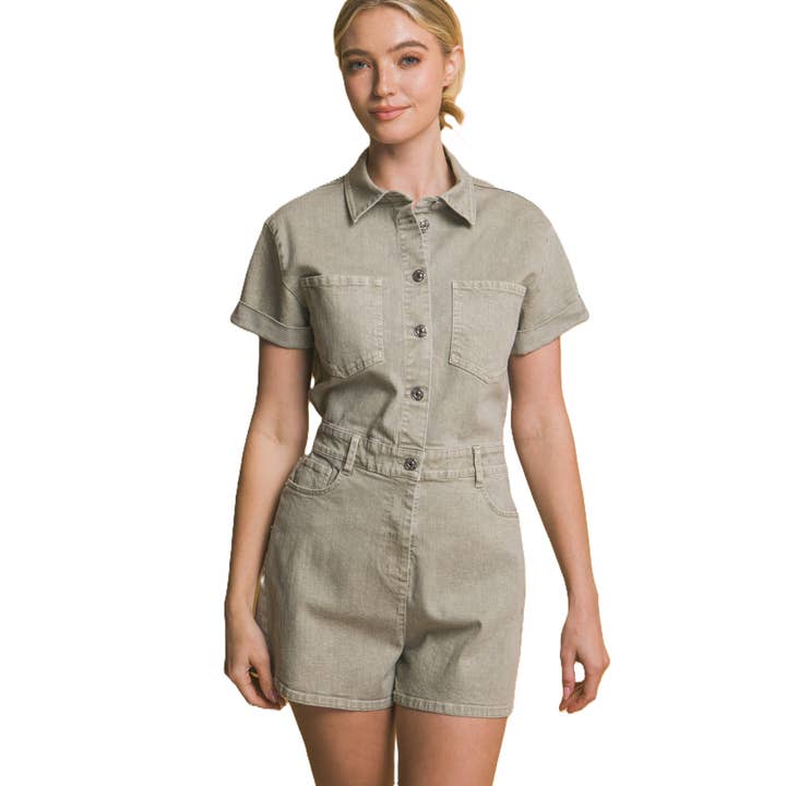 Denim-knapnederdel til ubesværet stil for engroshandel hos Apolline