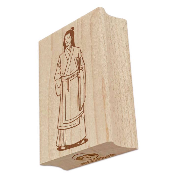 Sniggle Sloth - Wholesale Rubber/Decorative Stamp - Ancient Chinese Scholar Hanfu Rectangle Rubber Stamp for Stamping Crafting1