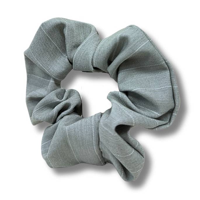 Chouchou Original "Rayures Menthe" pour la vente par Hairjewelz by Elle