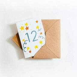 12 Stars Letterpress Birthday Card for wholesale by Hunter Paper Co.
