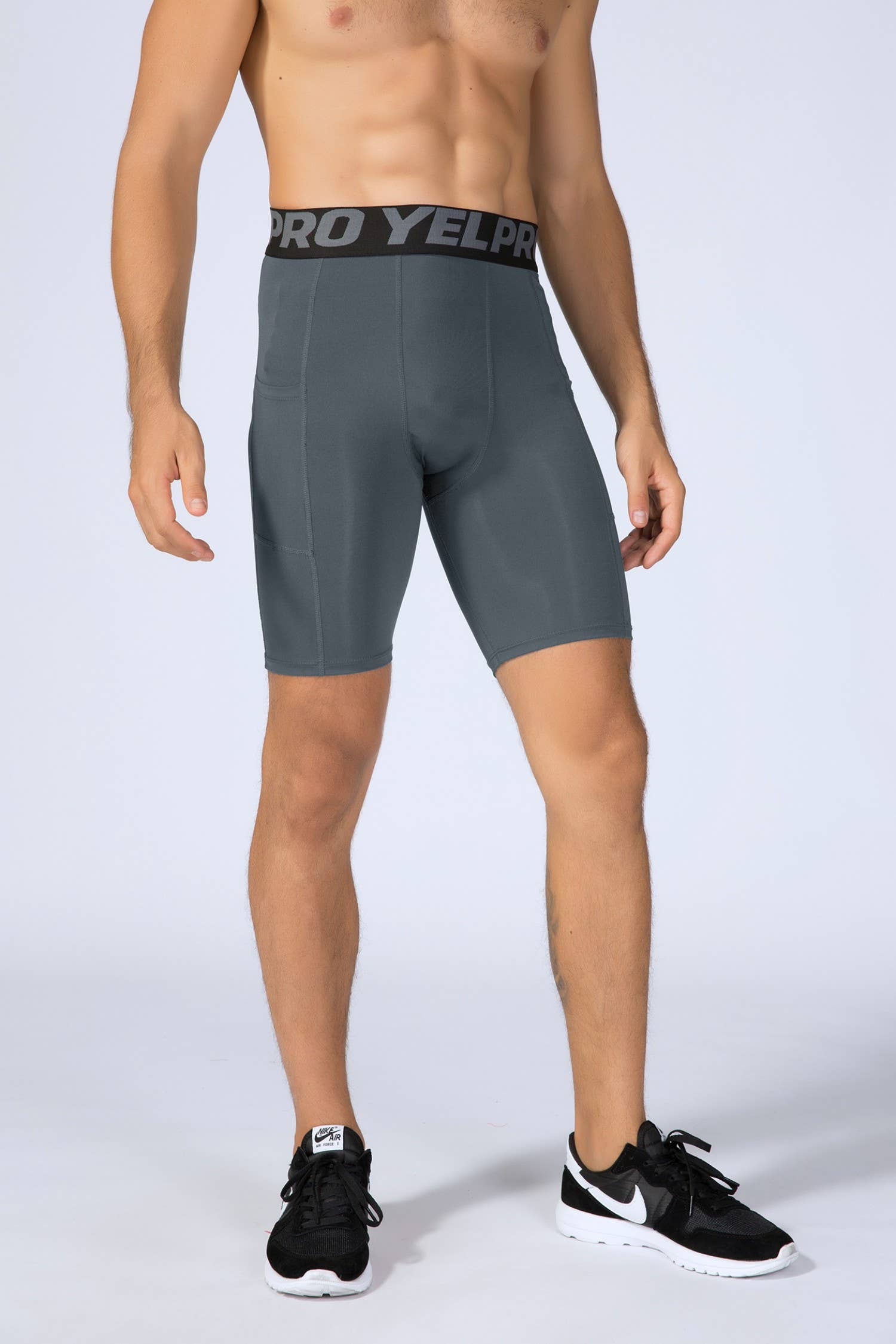 Active by Anna-Kaci - Venta al por mayor Pantalones cortos deportivos - Hombre - Pantalones cortos de compresión para hombre con cintura ancha4