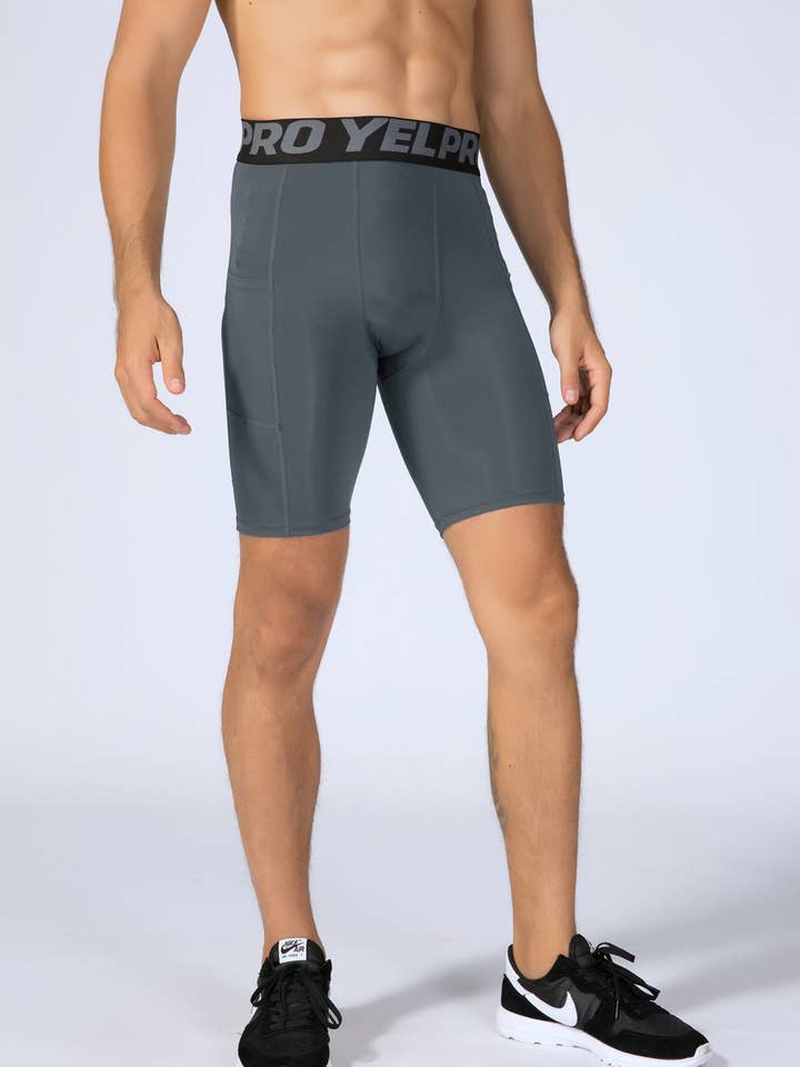 Active by Anna-Kaci - Venta al por mayor Pantalones cortos deportivos - Hombre - Pantalones cortos de compresión para hombre con cintura ancha4