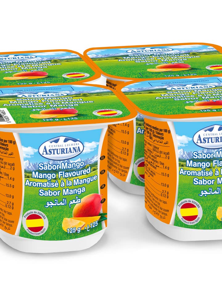 MANGO YOGURT P*4 Central Asturian Milk Maker for wholesale by FIAB