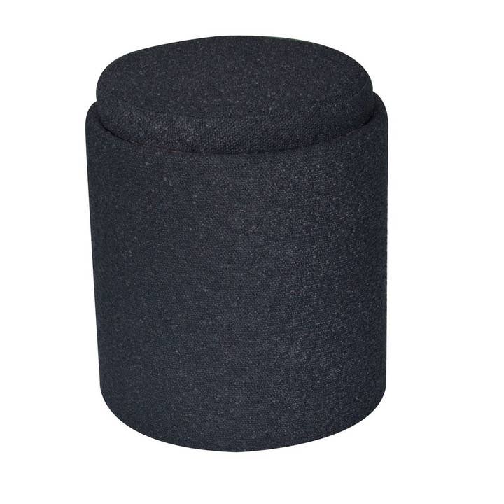 Aria Home - Vendita all'ingrosso Poggiapiedi - Collezione di Pouf con Vassoio in Boucle Aria Home, Nero, 1 Pezzo, 43 x 38 x 38 cm13