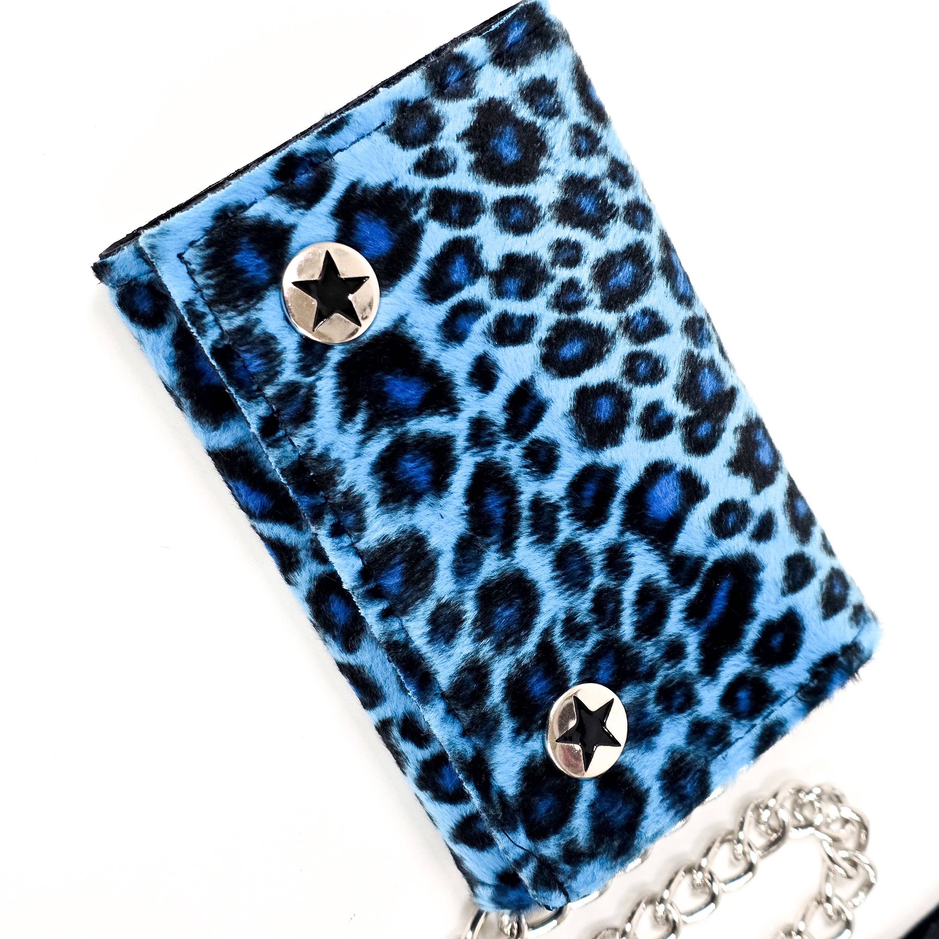 Funk Plus - Wholesale Wallet - Women's - WF-LEO   FUZZY LEOPARD WALLET GEUINE LEATHER INSIDE0