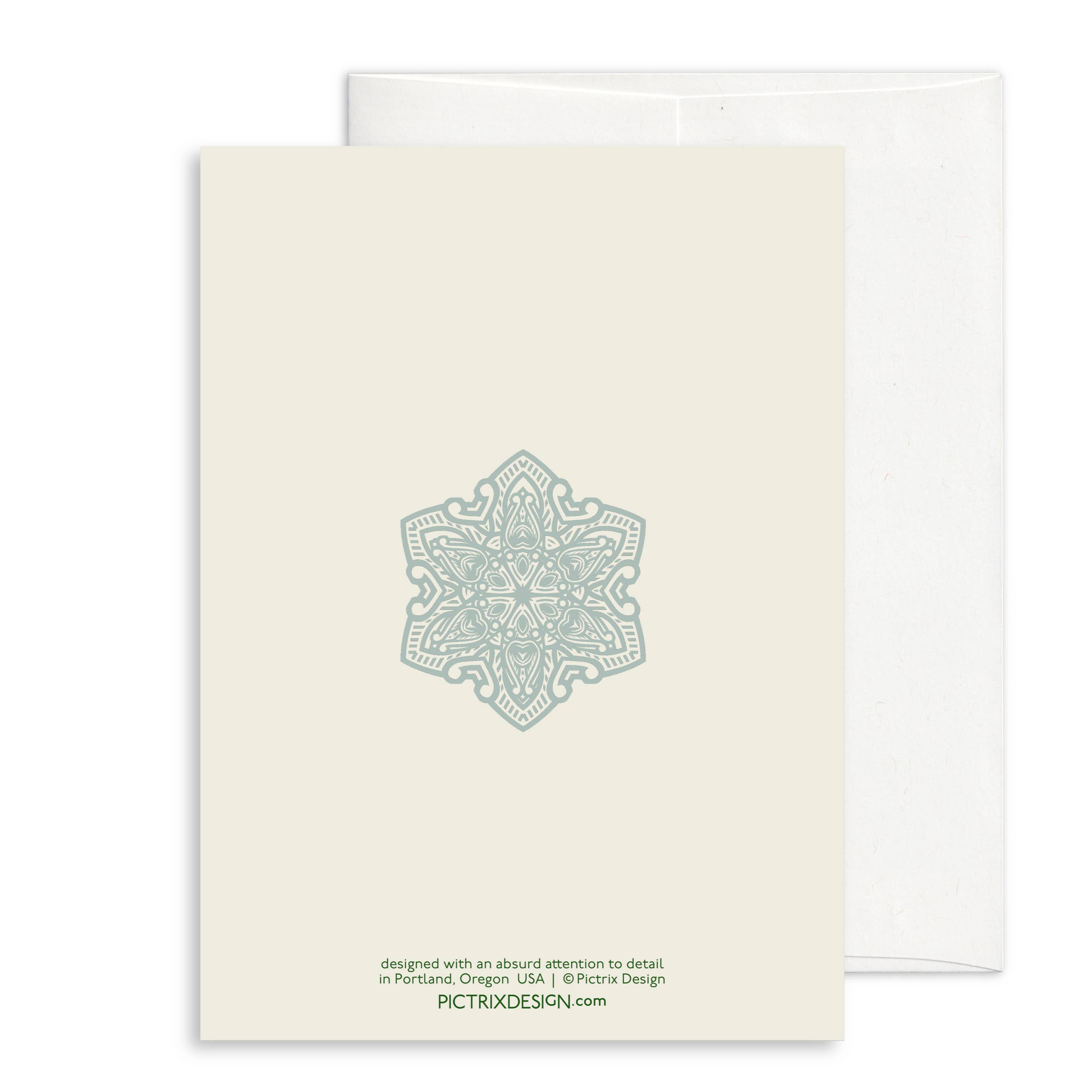 Pictrix Design - Vendita all'ingrosso Biglietti di auguri di buone feste - "HO HO SPERANZA" (rosso) Carta per le festività invernali formato A61