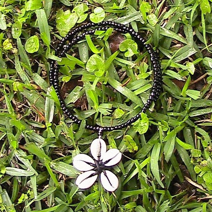 Flower Cowrie Necklace for wholesale by Reflections African Jewelry LLC