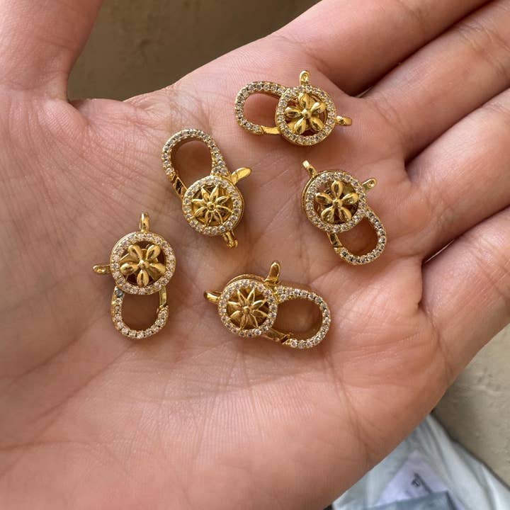 Lock Zirconium Charm for wholesale by E ACCESORIES JEWERLY