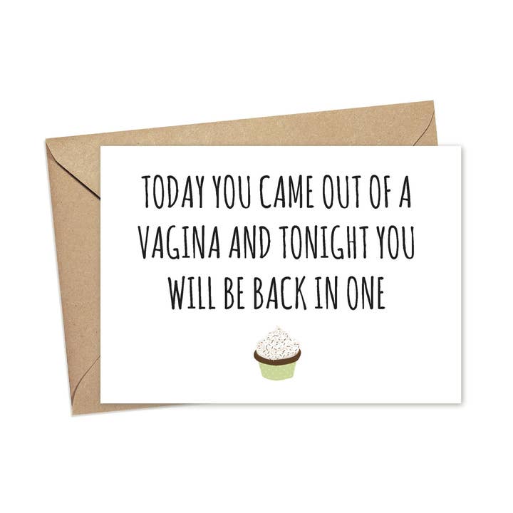 Today You Came Out Of A Vagina | A2 for wholesale by Lost In Lettering