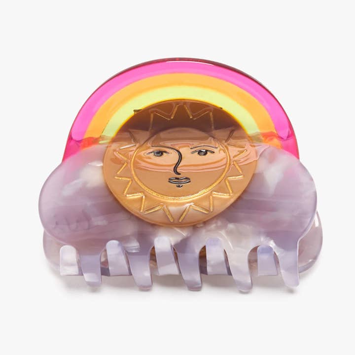 Ciel Sun and Rainbow Sky Acetate Hair Claw Clip Accessory for wholesale by WINONA IRENE