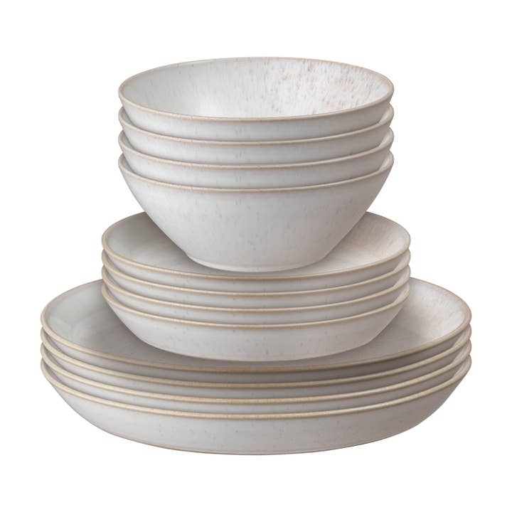 Denby Brands – wholesale Tableware set – DENBY STONEWARE KILN CORAL 12 PIECE TABLEWARET SET