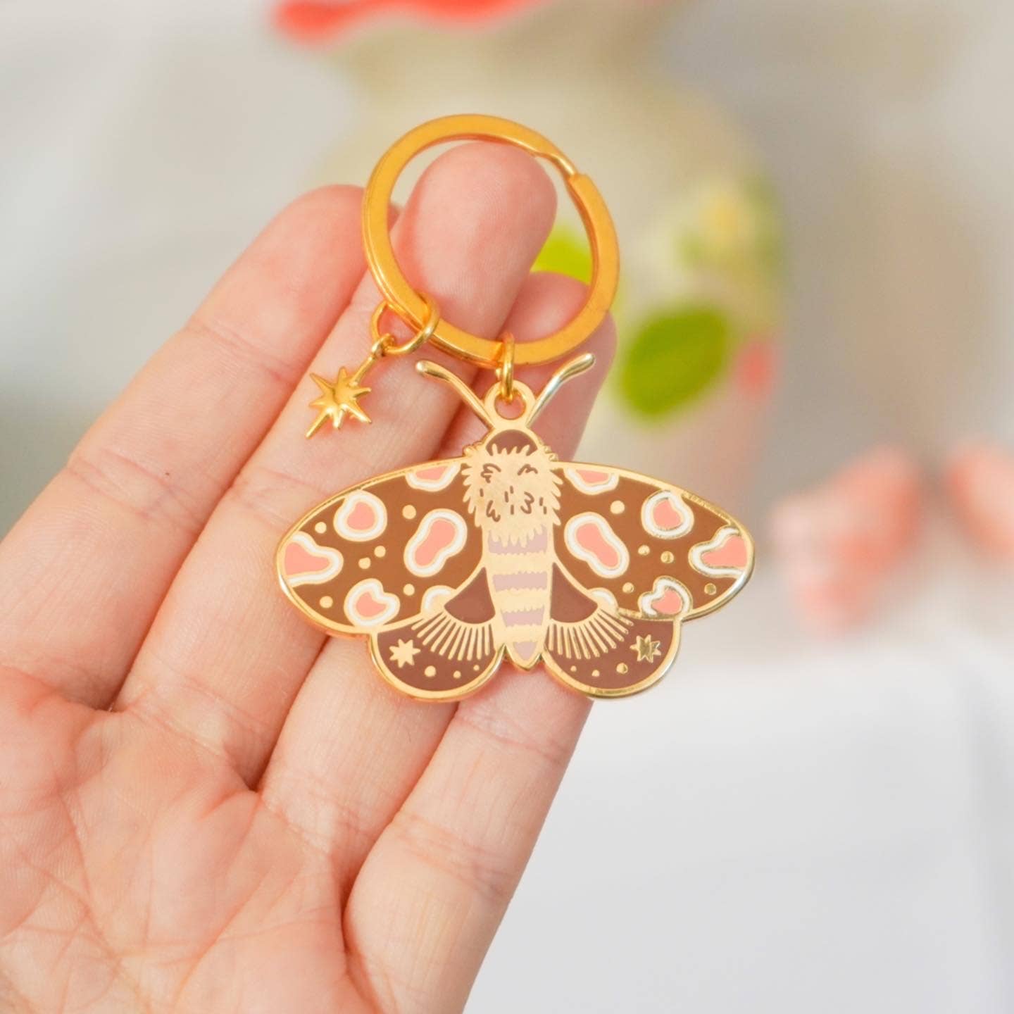 Ocean Hughes - Wholesale Keychain - Women's - Moth Enamel Keychain