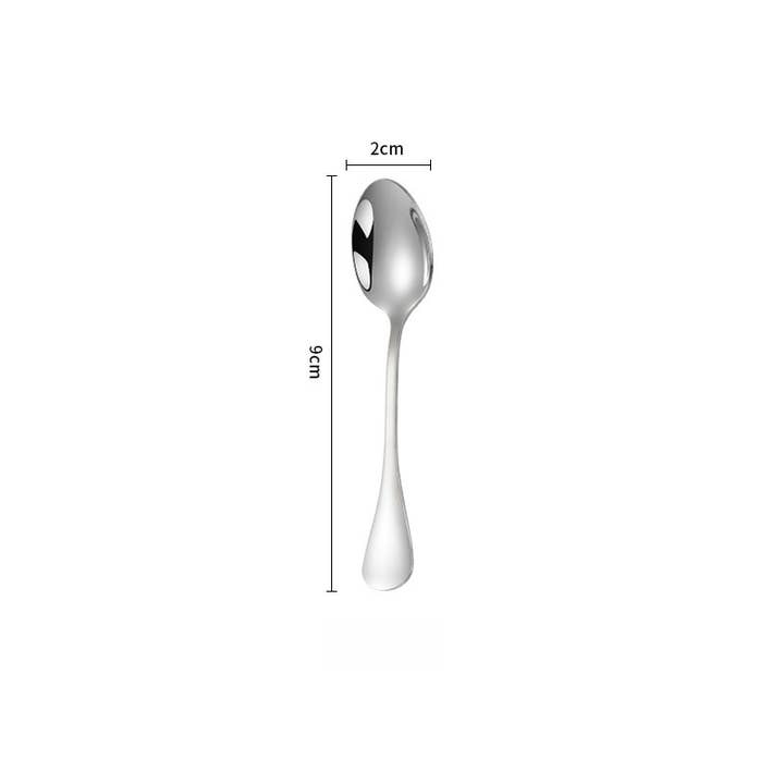 HanNicara – wholesale Kitchen spoon – 304 Stainless Steel 9cm Mini Condiment Spoon M25W293