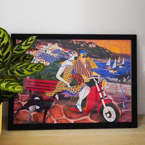 Sto Puzzle - Wholesale Puzzle - Adult - Between the Two Gulfs - 500 Piece Puzzle Amalfi Coast - Marla Cruz4