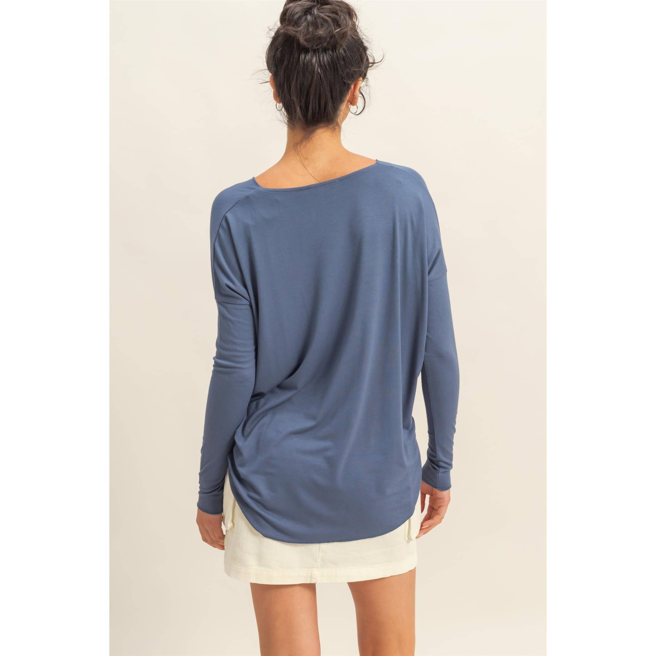 Double Zero - Vendita all'ingrosso Camicia - Donna - Top a maniche lunghe drappeggiato4