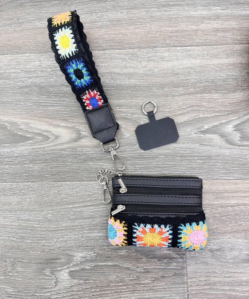 DESHENG ENTERPRISE - Wholesale Bag Strap - Women's -  HANDBAG STRAP WITH ZIPPER POUCH PHONE HOLDER WRISTBAND3