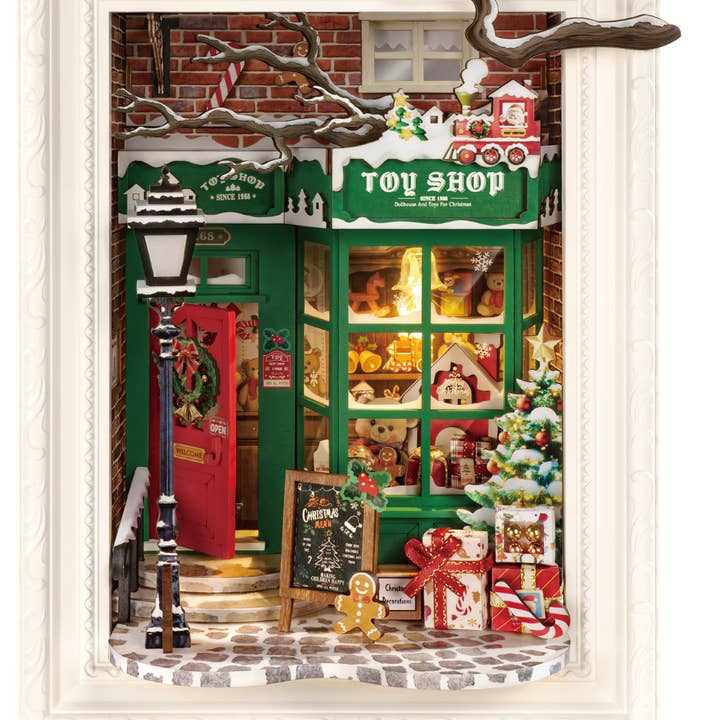 DP006 Rolife Santa's Toy Shop DIY Xmas miniature house for wholesale by Robotime