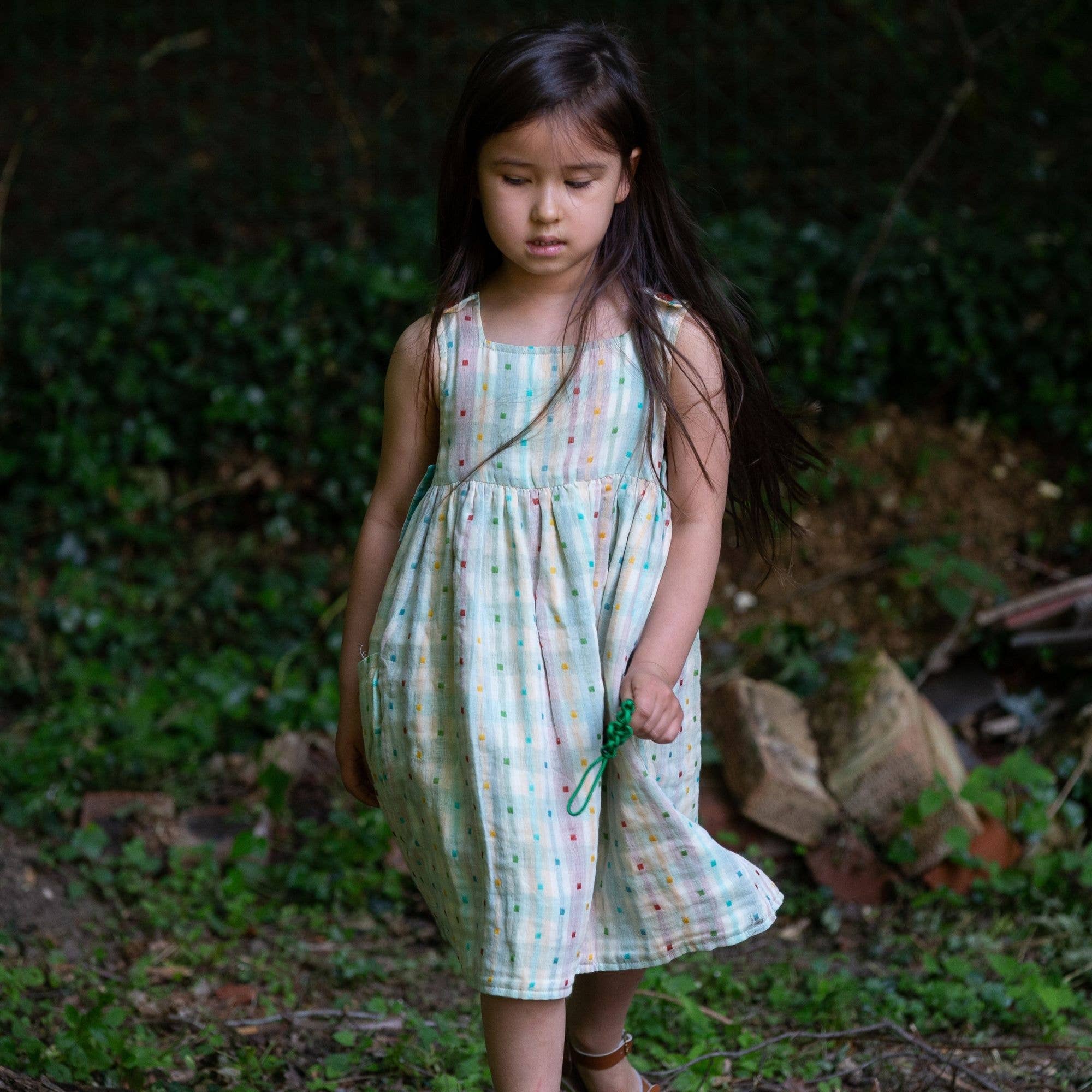 Rainbow Reversible Pinny Dress for wholesale on Faire13
