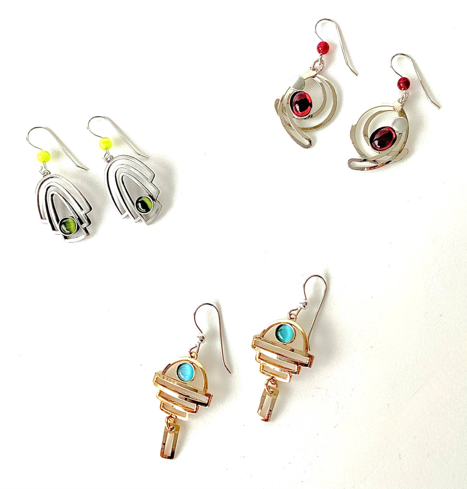 Christophe Poly / Crono Design - Wholesale Dangle Earrings - EARRINGS (Y) - Wire Hook Earrings
24