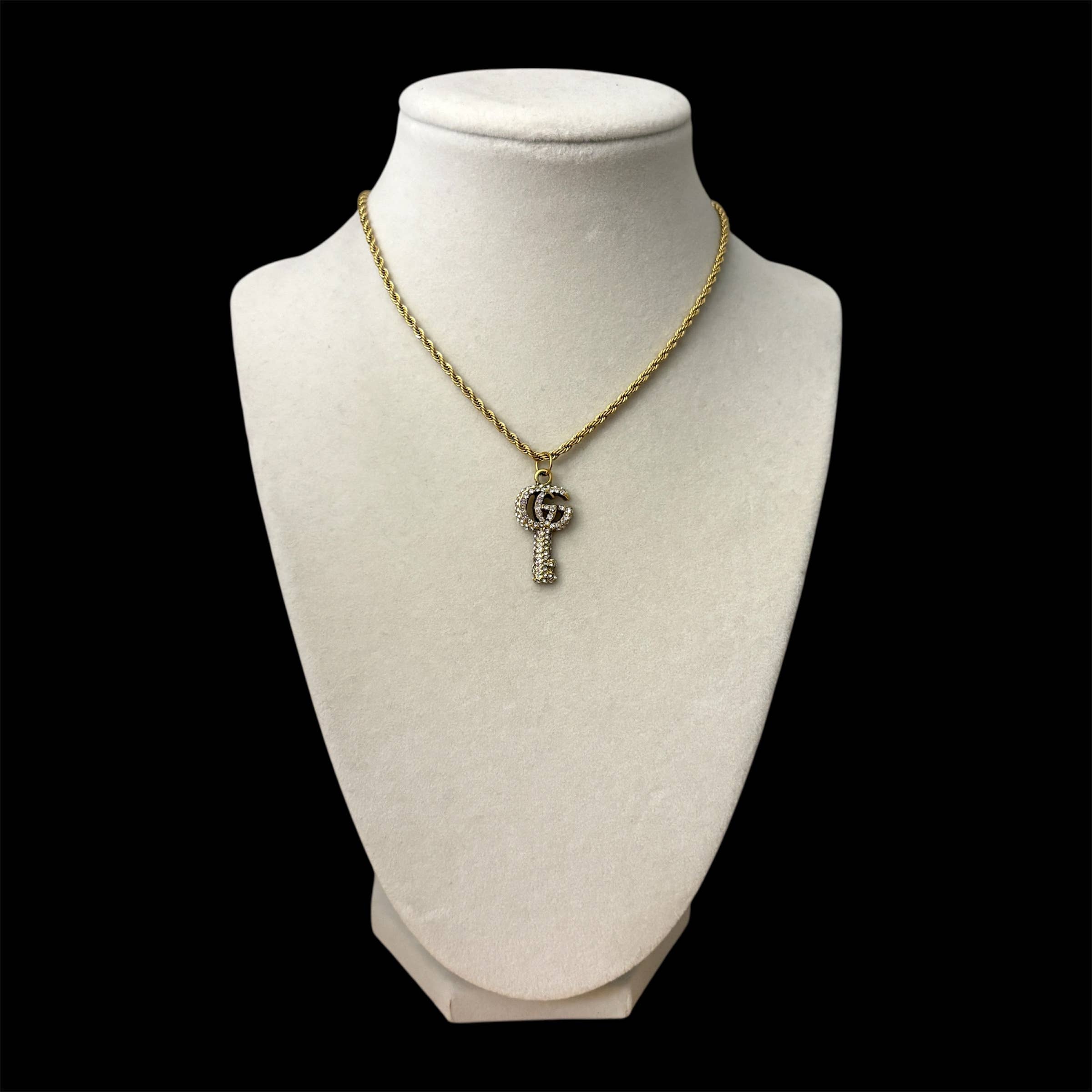 Chelsea Rose - Wholesale Pendant/Charm Necklace - Repurposed Vintage GG Necklace 1