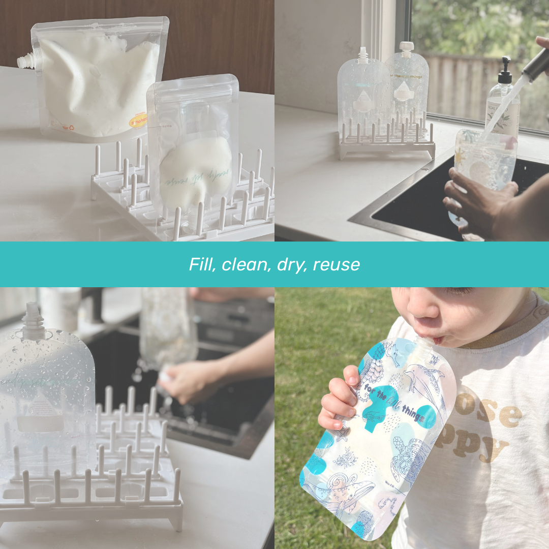 Sinchies - Wholesale Food storage wrap/bag - Sinchies 150ml Reusable Food Pouches - Under the Sea11