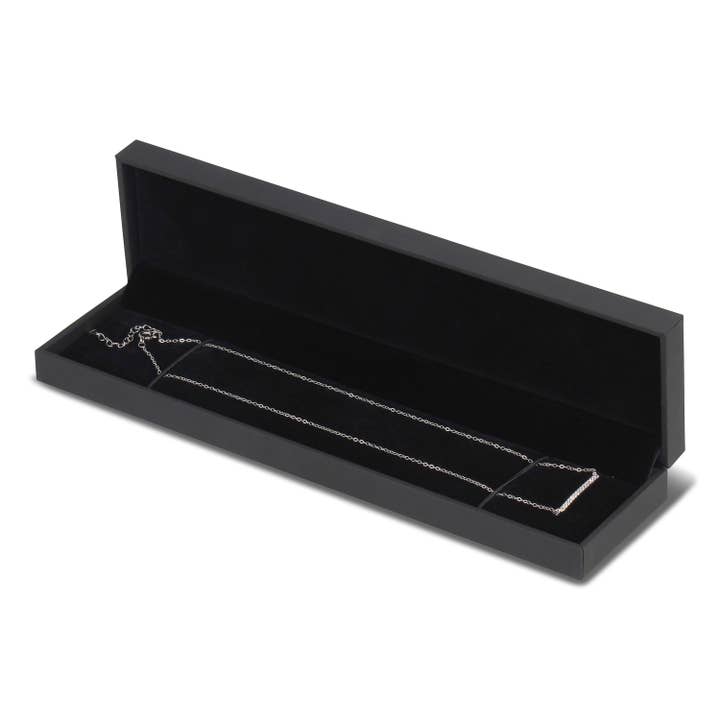Club Rochelier - Wholesale Pendant/Charm Necklace - 5A Cubic Zirconia Horizontal Bar Necklace