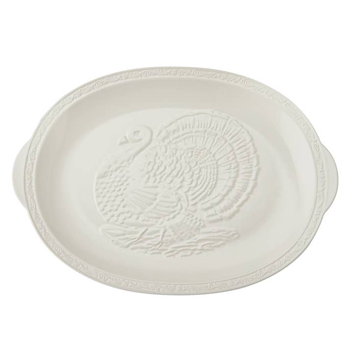 WHITE Mikasa Italian Cntrysd Turkey Platter Brown Box Pkg for wholesale on Faire