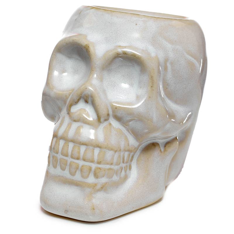 Puckator EU - Wholesale Oil Warmer - Eden Mini Ceramic Skull Oil Burner2