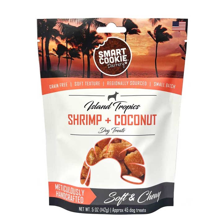 Smart Cookie Barkery - Wholesale Pet Treats - Dog - Shrimp & Coconut Dog Treats