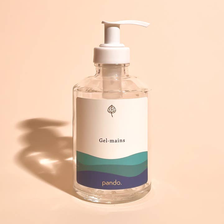 Hydroalcoholic gel bottle for wholesale by pando.