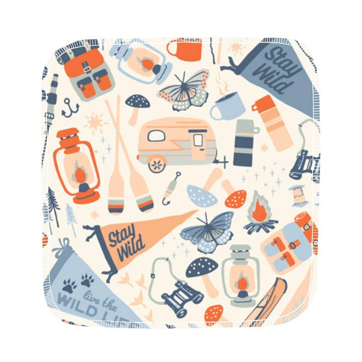 Reusable Paper Towels--Stay Wild Adventures for wholesale by Porter Lee's