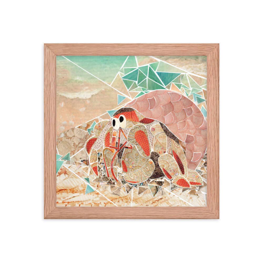 more the merrlier - Wholesale Art Print - Hermit Crab Framed Collage Art Print1