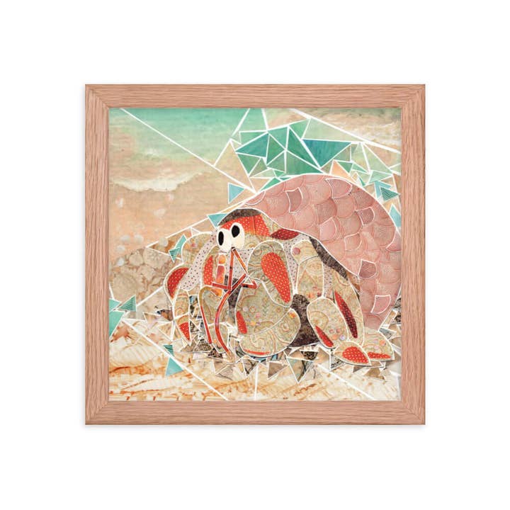 more the merrlier - Wholesale Art Print - Hermit Crab Framed Collage Art Print1