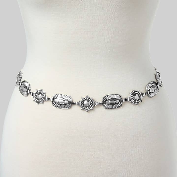 CINTURA A CATENA CON MAGLIE A RETTANGOLO E CERCHIO per la vendita all'ingrosso da parte di Girly