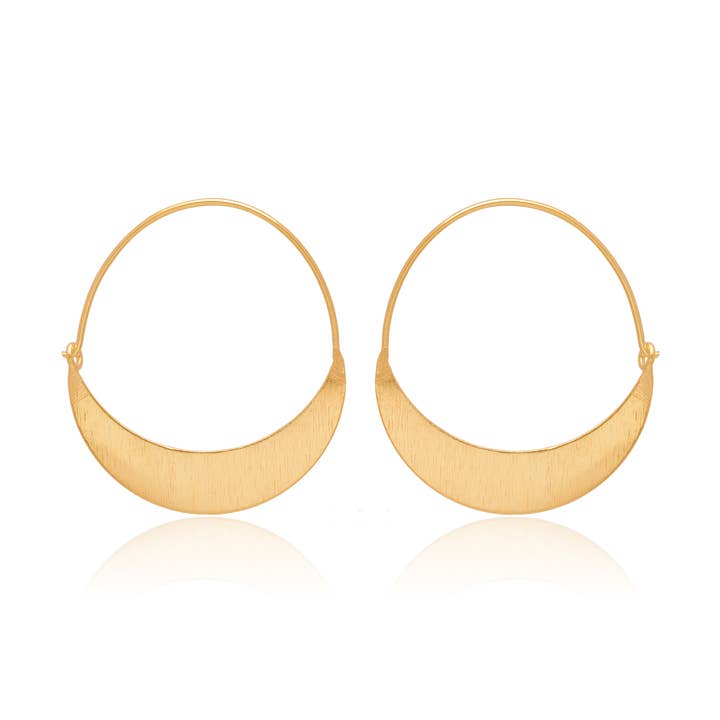 Thin Metal Hoops for wholesale by Leslie Francesca Designs