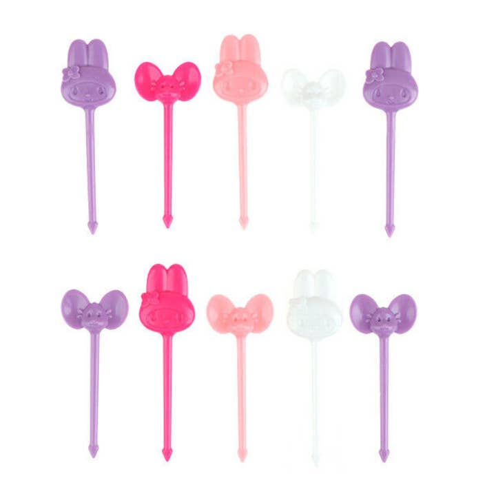 Mum Made Yum - Wholesale Kitchen Tool/Gadget - Food Picks - Cute Bunny Rabbit (10 Pieces)