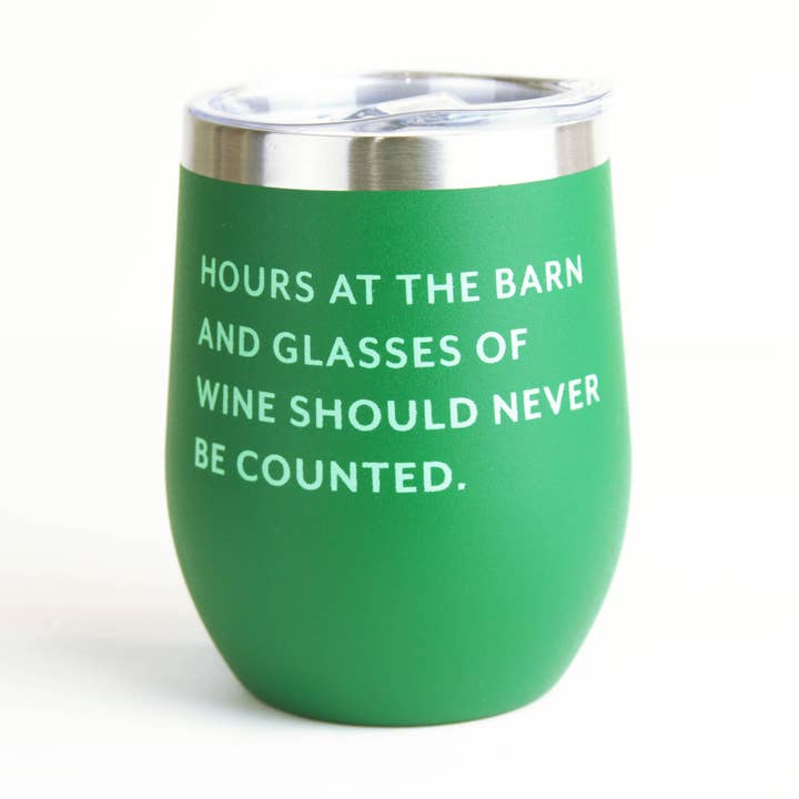 Never Count Wine Tumbler for wholesale by Mare Modern Goods