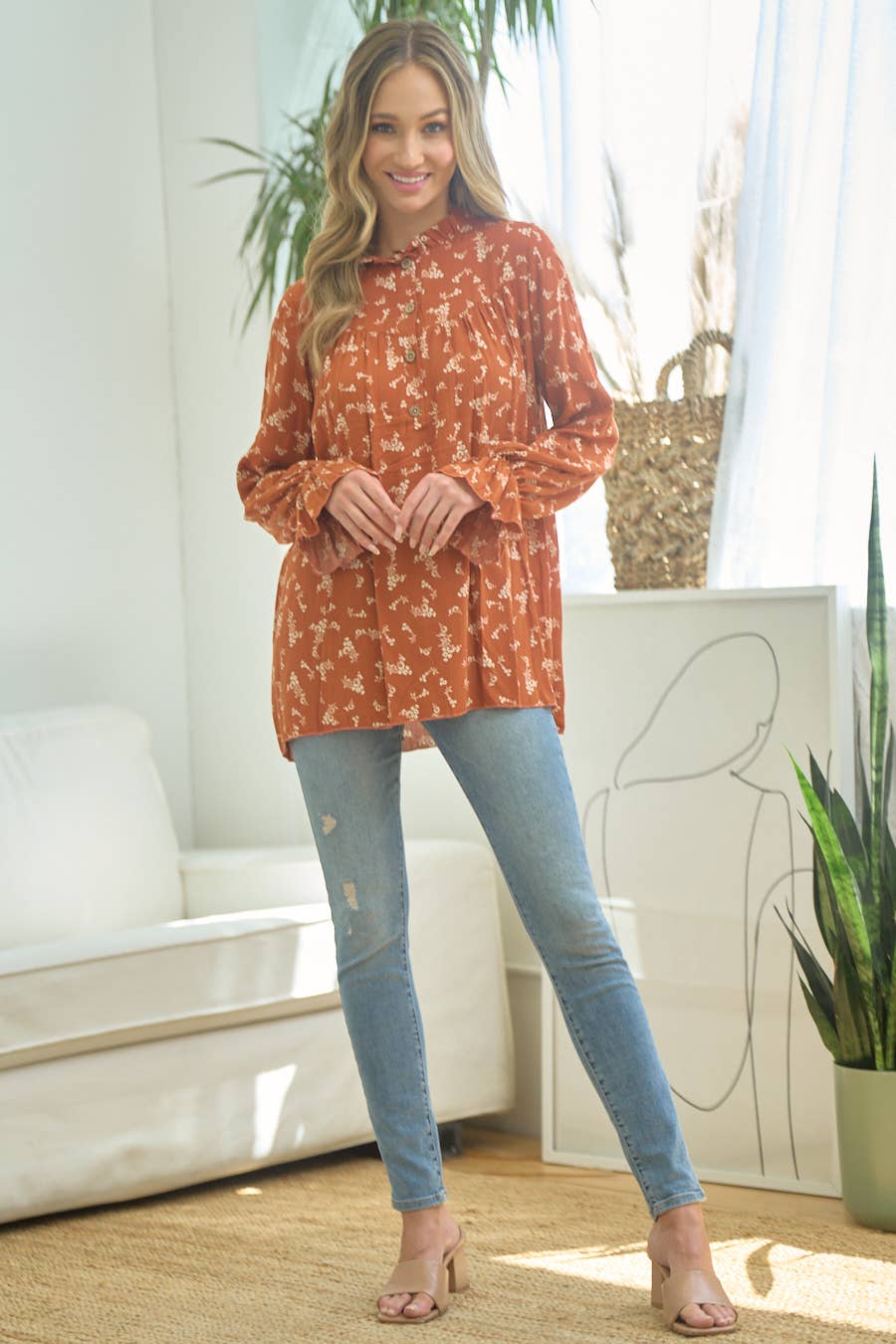 lovely melody - Wholesale Tuniek - Dames - LMT3502PL-F-Plus Size Nerdy Love tuniektop voor babypoppen11