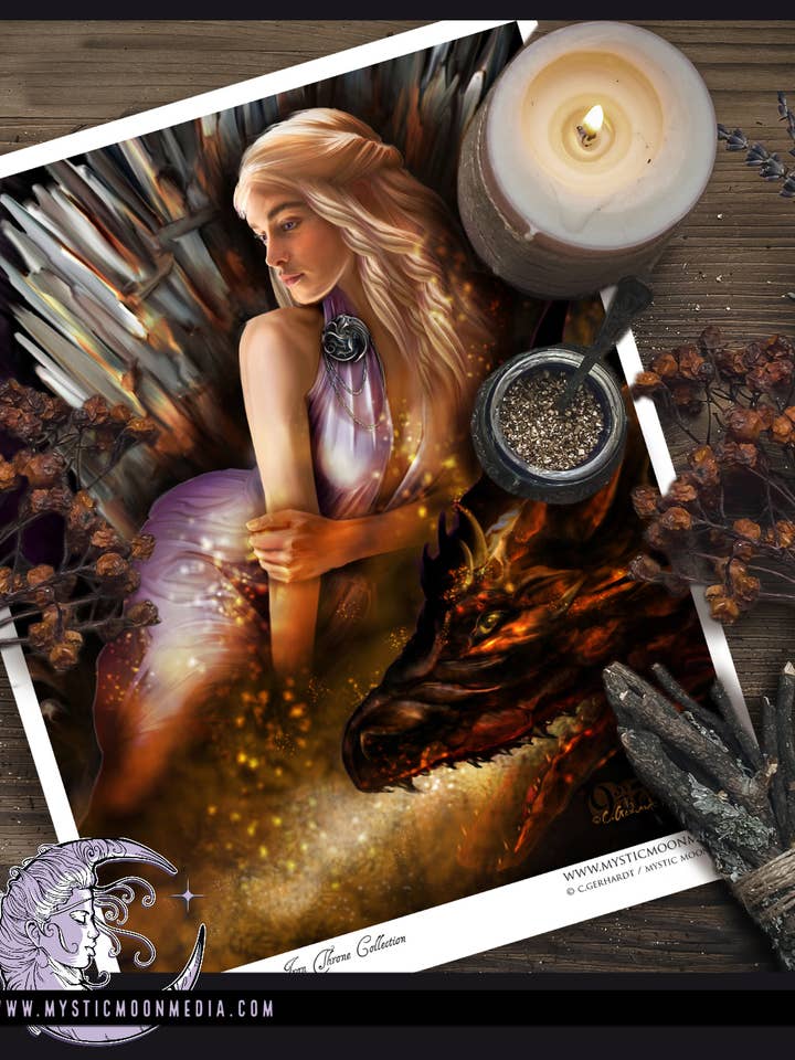 "The One True" Fandom Fantasy Art Print for wholesale by Mystic Moon Media LLC