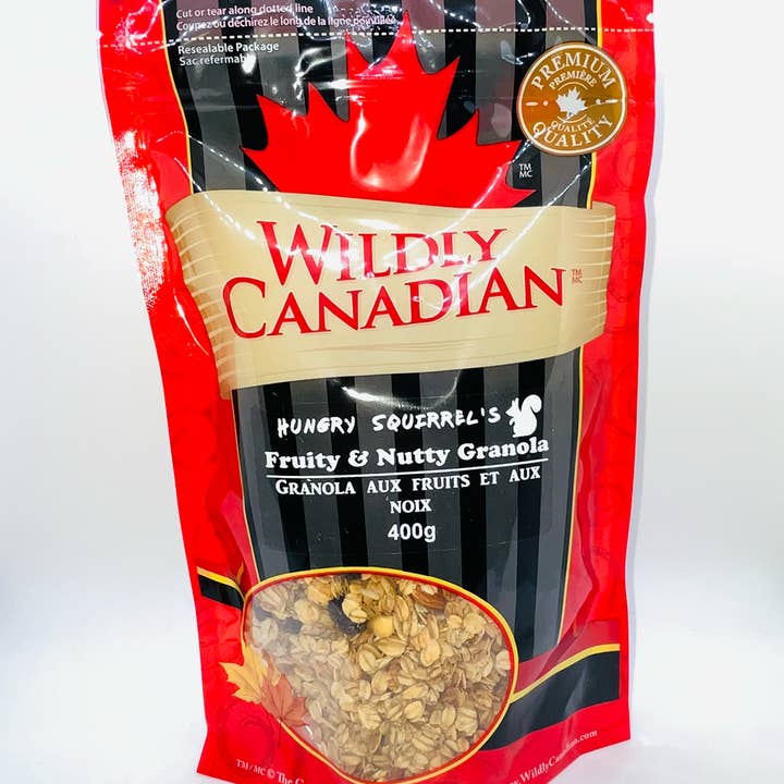 Hungry Squirrels Fruitty and Nutty Granola for wholesale by Wildly Canadian