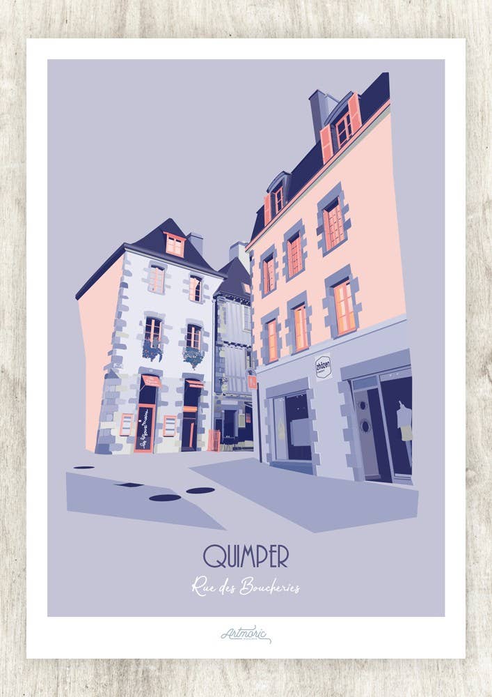 Artmoric - Wholesale Art Print - Quimper/Rue des Boucheries0