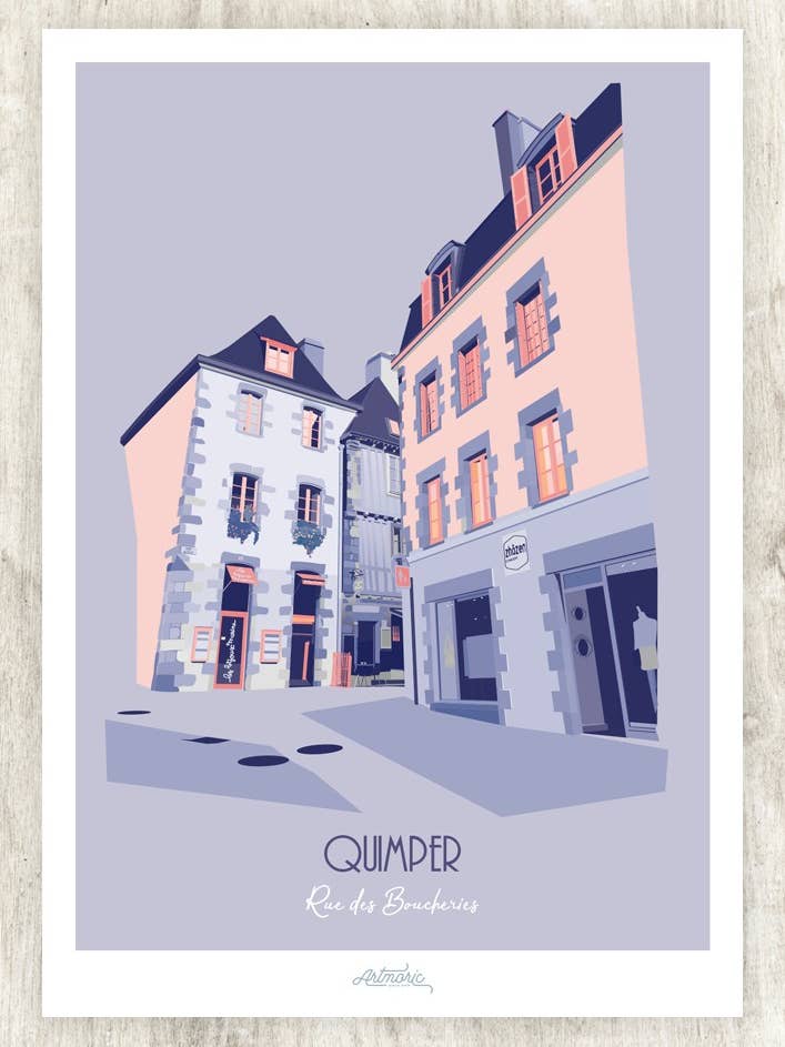 Quimper/Rue des Boucheries für den Großhandel von Artmoric