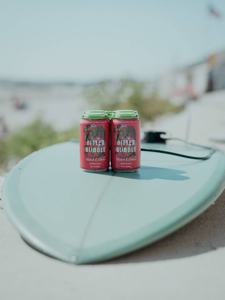 Rhubarb and Hibiscus 4-Pack for wholesale by Bitter Bubble