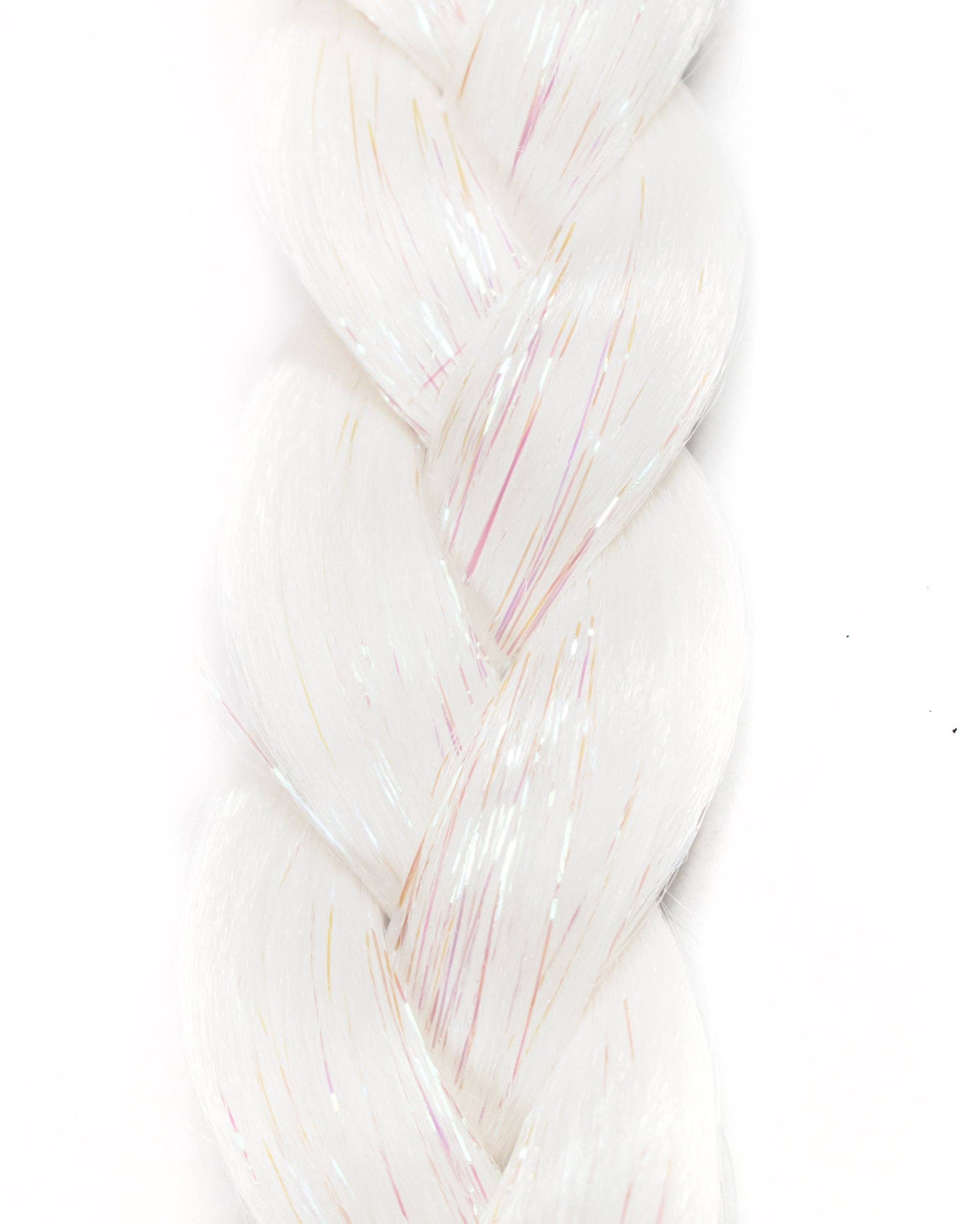 Lunautics - Vente Extensions de cheveux - Blanca - Extension de cheveux blancs avec guirlandes2