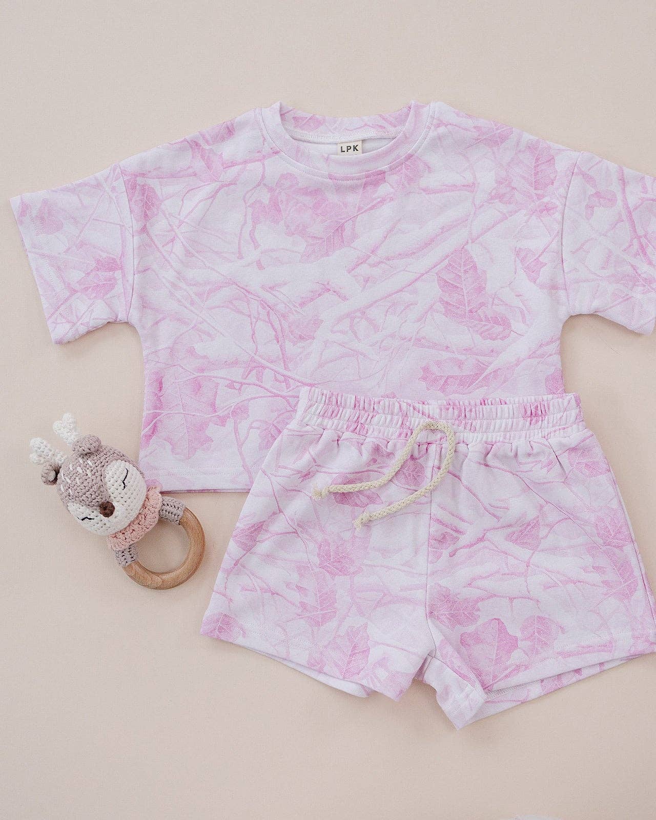 Lucky Panda Kids - Wholesale Top & Short Set - Kids - Shorts Set | Pink Camo6