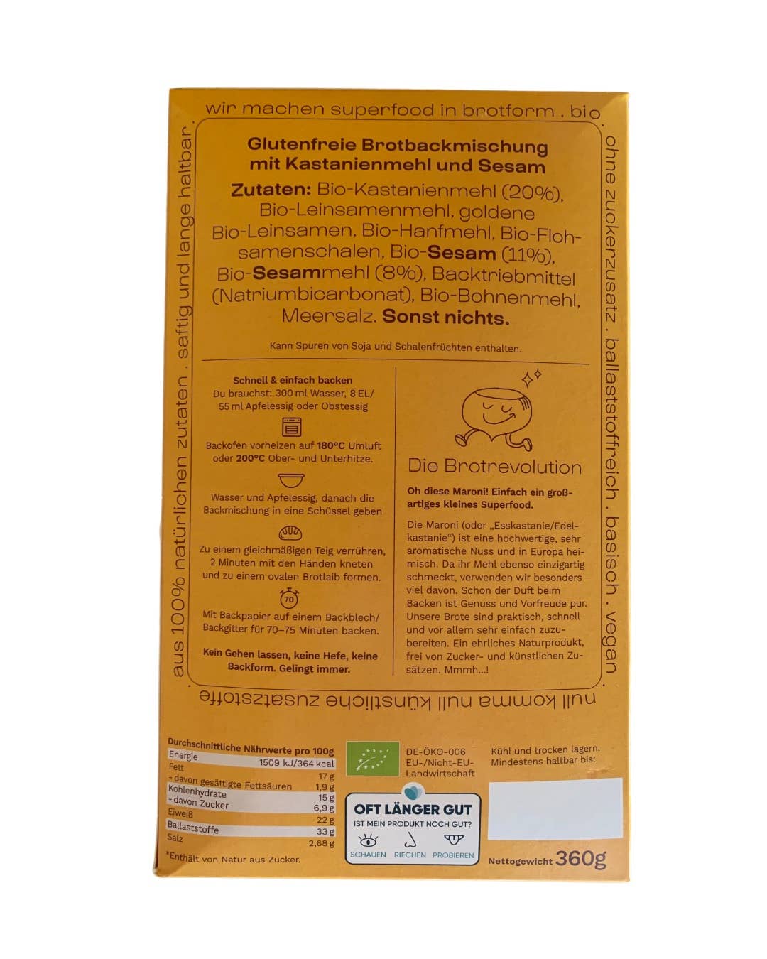 My Makery - Wholesale Bread Mix - organic chestnut bread baking mix sesame7